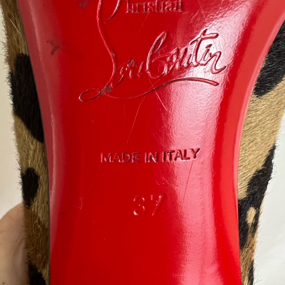 Christian Louboutin Leopard Print Heels - Picture 6 of 6